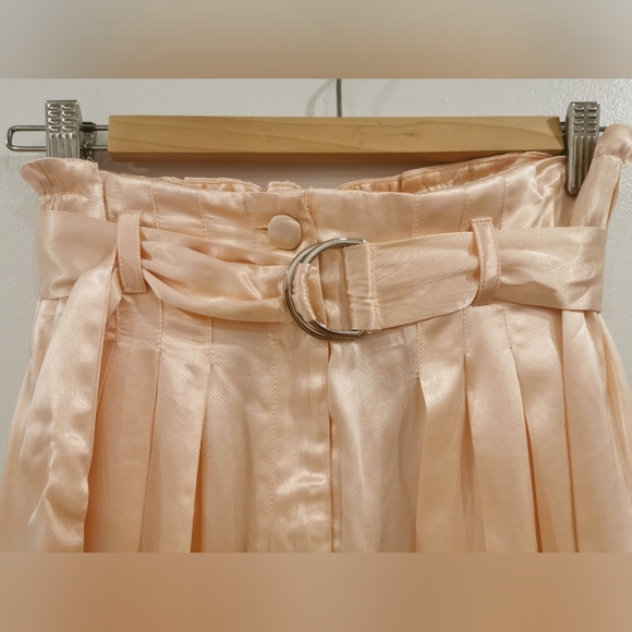 NWT Sabina Musayev small nude satin shorts, designer James pant - Picture 4 of 8